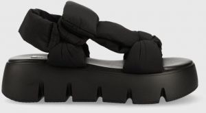 Sandále Steve Madden Bonkers dámske, čierna farba, na platforme, SM11002465