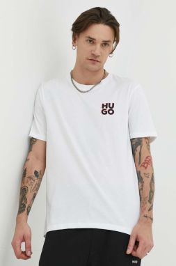 Bavlnené tričko HUGO 2-pak s potlačou