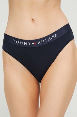 Nohavičky Tommy Hilfiger tmavomodrá farba