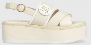 Sandále Liu Jo ABA 20 dámske, béžová farba, na platforme, SA3101P0102S1858
