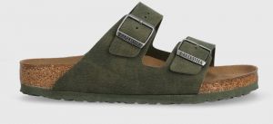 Šľapky Birkenstock Arizona pánske, zelená farba, 1024550