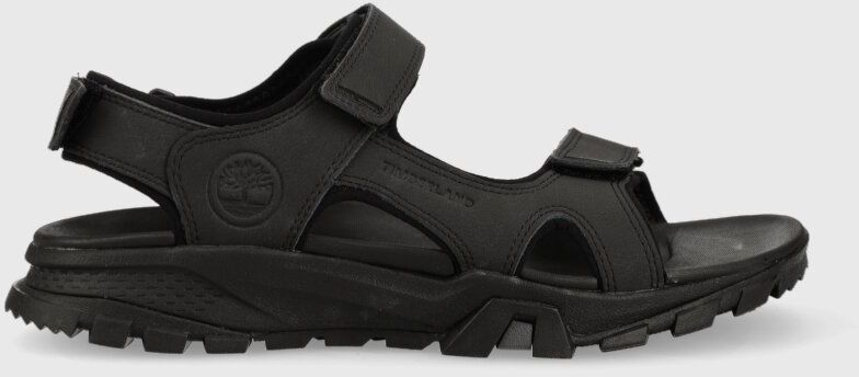 Kožené sandále Timberland Lincoln Peak pánske, čierna farba, TB0A5T5G0151