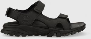 Kožené sandále Timberland Lincoln Peak pánske, čierna farba, TB0A5T5G0151