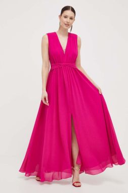 Šaty Morgan ružová farba, maxi, áčkový strih
