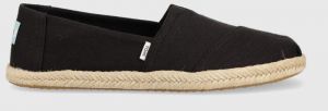 Espadrilky Toms Alpargata Rope čierna farba, 10019670