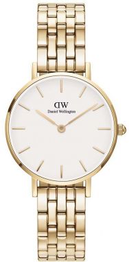 Hodinky Daniel Wellington Petite 28 5-Link dámske, zlatá farba