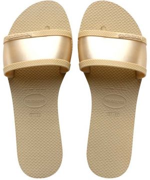 Šľapky Havaianas YOU ANGRA dámske, béžová farba, 4147238.0154