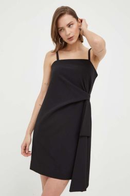 Šaty Marella čierna farba, mini, rovný strih