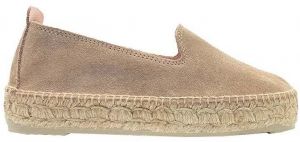 Semišové espadrilky Manebi Double Sole Espadrilles hnedá farba, na platforme, W 1.9 D0