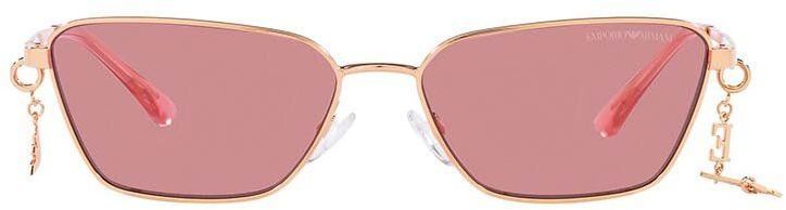 Slnečné okuliare Emporio Armani dámske, ružová farba