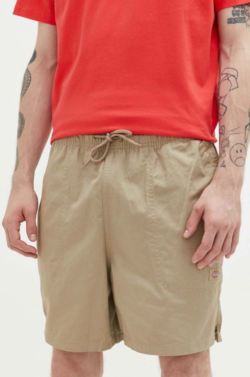 Bavlnené šortky Dickies béžová farba