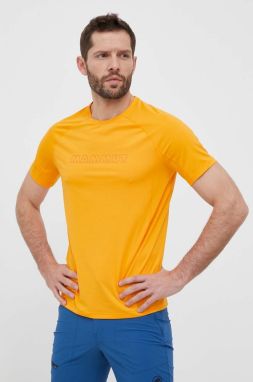 Športové tričko Mammut Selun FL oranžová farba, s potlačou