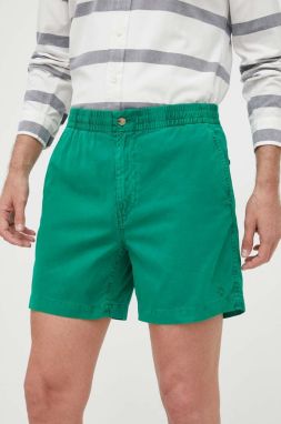 Bavlnené šortky Polo Ralph Lauren zelená farba
