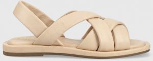 Kožené sandále Gant Khiria dámske, béžová farba, 26561832.G110