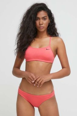 Dvojdielne plavky Nike Essential ružová farba, jemne vystužený košík
