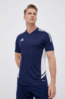 Tréningové tričko adidas Performance Condivo 22 tmavomodrá farba, s nášivkou