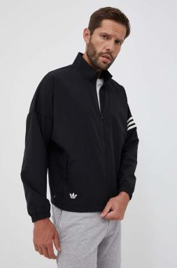 Mikina adidas Originals pánska, čierna farba, jednofarebná