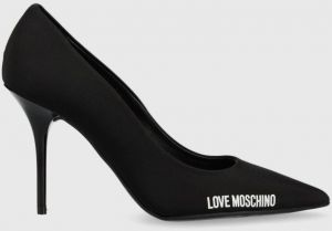 Lodičky Love Moschino čierna farba, JA10089G1HIM0000