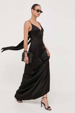 Šaty Ivy Oak čierna farba, maxi, rovný strih