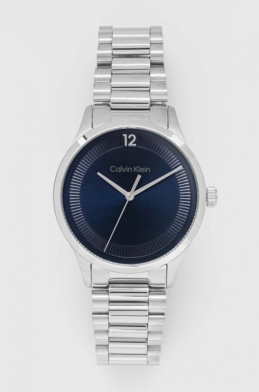 Hodinky Calvin Klein 25200225 pánske, strieborná farba