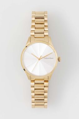Hodinky Calvin Klein 25200232 dámskke, zlatá farba