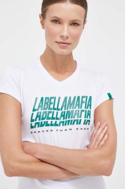Tričko LaBellaMafia Brave dámske, biela farba