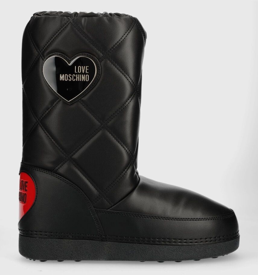 Snehule Love Moschino čierna farba, JA24172G1HIT7000