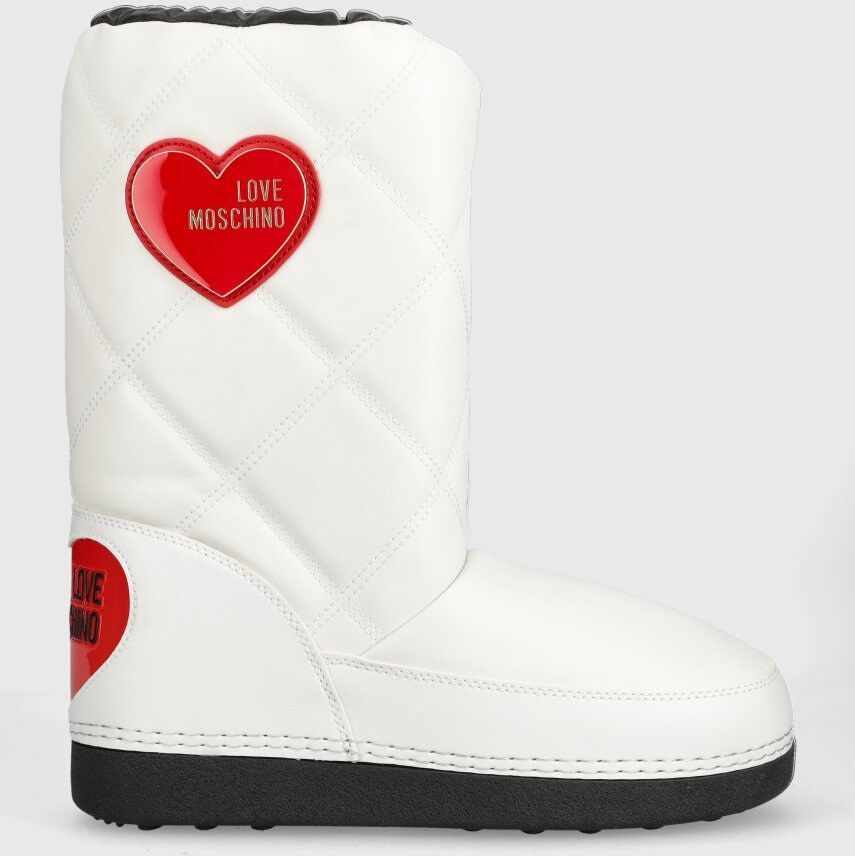Snehule Love Moschino biela farba, JA24172G1HIT710A
