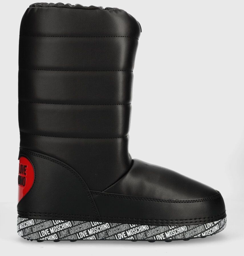 Snehule Love Moschino čierna farba, JA24162G1HIT400B