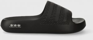 Šľapky adidas Originals Adilette Ayoon dámske, čierna farba, na platforme