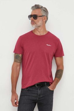 Bavlnené tričko Pepe Jeans Wiltshire ružová farba, s potlačou