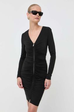 Šaty Marciano Guess čierna farba, mini, priliehavá