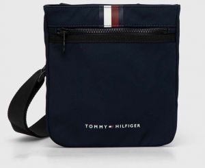 Malá taška Tommy Hilfiger tmavomodrá farba