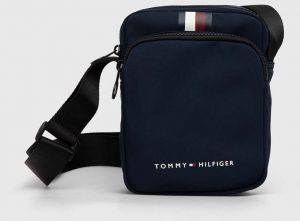 Malá taška Tommy Hilfiger tmavomodrá farba