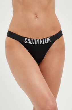 Plavkové nohavičky Calvin Klein čierna farba