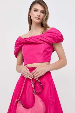 Top Pinko dámsky, ružová farba, španielsky výstrih