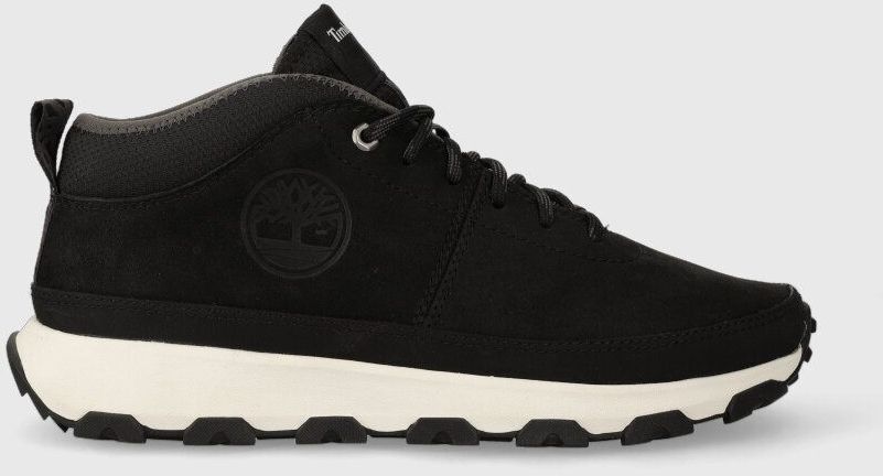 Topánky Timberland Winsor Trail Mid Leather pánske, čierna farba, TB0A5TXG0151