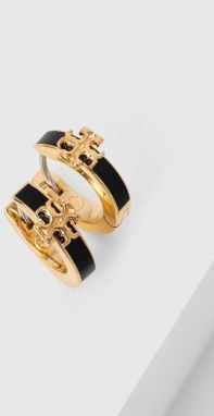 Pozlátené náušnice Tory Burch