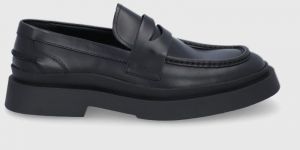 Kožené mokasíny Vagabond Shoemakers pánske, čierna farba