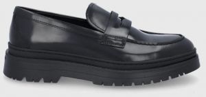 Kožené mokasíny Vagabond Shoemakers James pánske, čierna farba