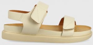 Kožené sandále Vagabond Shoemakers Erin dámske, béžová farba,