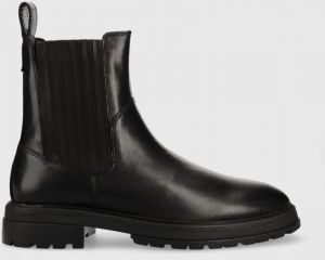 Kožené topánky chelsea Vagabond Shoemakers Johnny 2.0 pánske, čierna farba