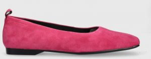 Semišové baleríny Vagabond Shoemakers DELIA ružová farba, 5307.240.46