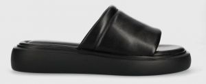 Kožené šľapky Vagabond Shoemakers BLENDA dámske, čierna farba, 5519.101.20