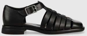 Kožené sandále Vagabond Shoemakers BRITTIE dámske, čierna farba, 5551.201.20