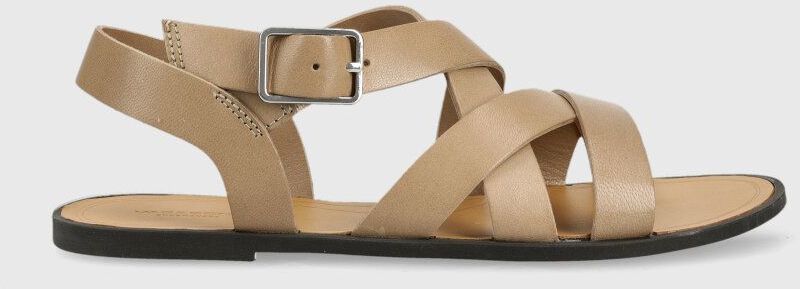 Kožené sandále Vagabond Shoemakers TIA 2.0 dámske, béžová farba, 5531.201.09