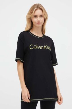 Pyžamové tričko Calvin Klein Underwear čierna farba