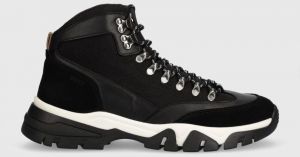 Členkové topánky BOSS Chester pánske, čierna farba, 50503984