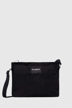 Malá taška AllSaints ADER CROSSBODY čierna farba