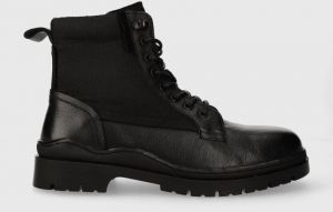 Topánky Pepe Jeans BRAD BOOT pánske, čierna farba, PMS50234